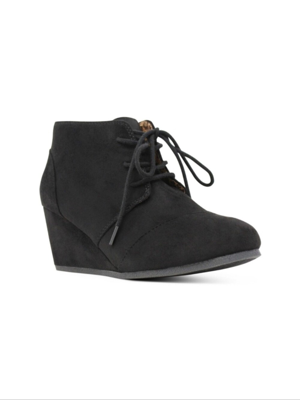 Marco Republic Black Lace-Up Kids Big Girl Ankle Boots Booties Size 4